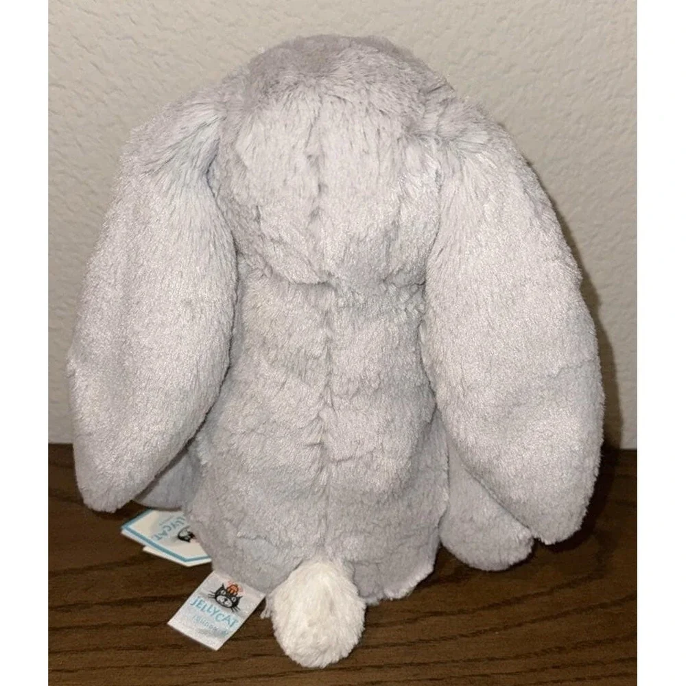 Jellycat Original Bashful Grey Bunny Easter Plush NWT AUTHENTIC 12.2